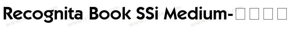 Recognita Book SSi Medium字体转换